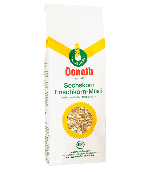 Donath Sechskorn Frischkorn Müsli